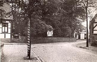 Blick auf den Biergarten Heeman im Hook